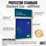 Protector Top Deck Tamaño Standard Azul