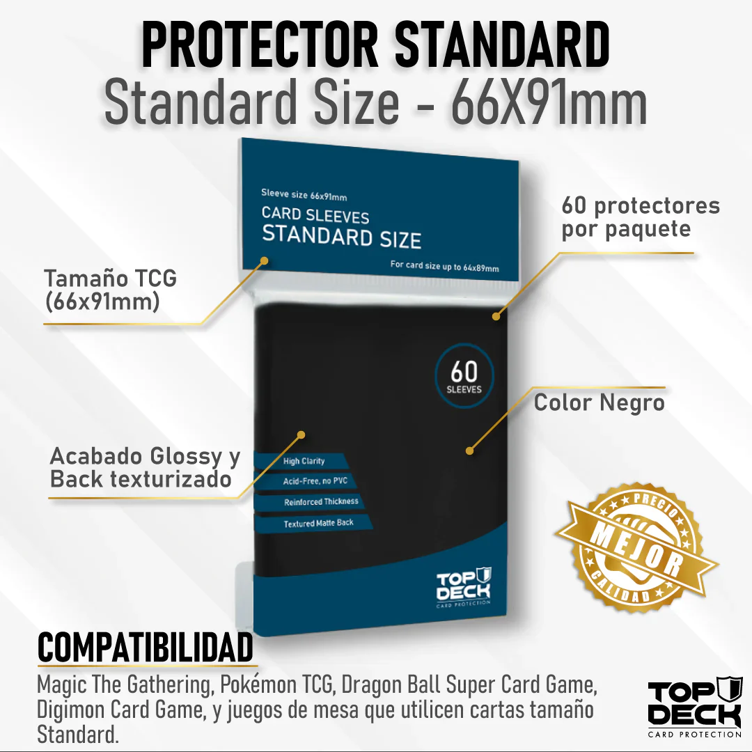 Accesorio - Protector Top Deck Tamaño Standard Negro