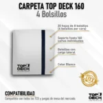 Carpeta Top Deck Binder 160 Blanco