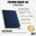 Carpeta Top Deck Premium Binder 160 Azul