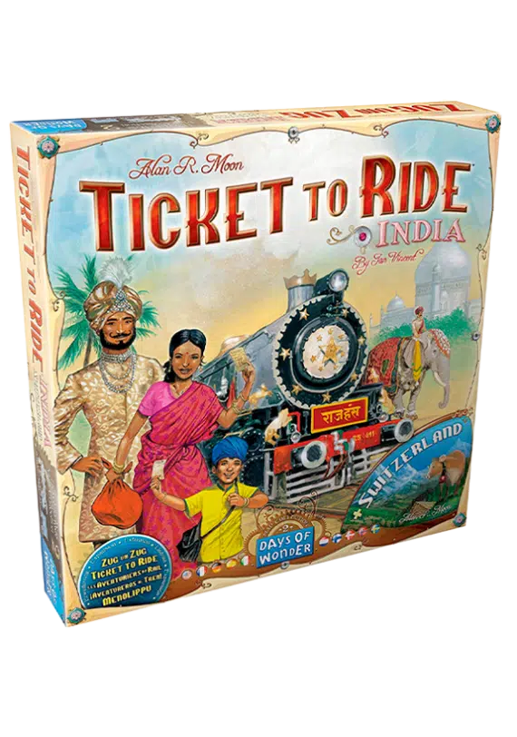 ¡Aventureros al Tren! Mapa 2: India y Suiza
