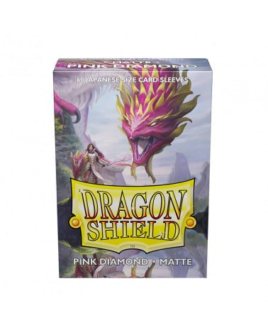 Accesorio - DRAGON SHIELD – SLEEVES JAPANESE SIZE MATTE DUAL (60) PINK DIAMOND