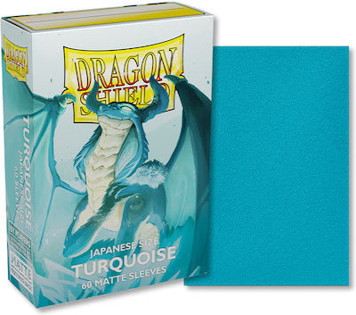 Accesorio - DRAGON SHIELD – SLEEVES JAPANESE SIZE MATTE DUAL (60) TURQUOSE