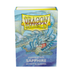 DRAGON SHIELD - SLEEVES JAPANESE SIZE MATTE (60) SAPHIRO