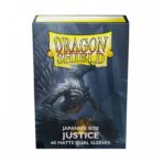 DRAGON SHIELD - SLEEVES JAPANESE SIZE MATTE DUAL (60) JUSTICE