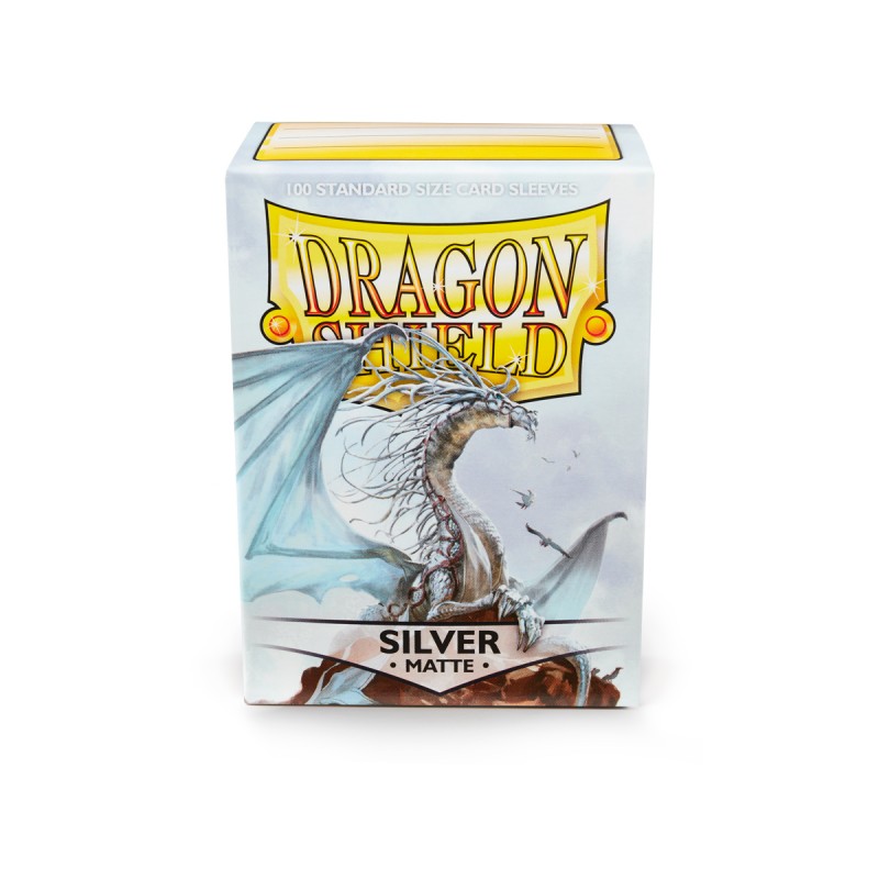 Accesorio - DRAGON SHIELD – SLEEVES STANDARD SIZE MATTE (100) SILVER