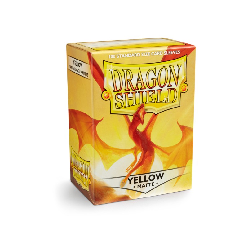 Accesorio - DRAGON SHIELD – SLEEVES STANDARD SIZE MATTE (100) YELLOW