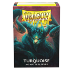 DRAGON SHIELD - SLEEVES STANDARD SIZE MATTE (100) TURQUOISE