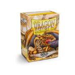 DRAGON SHIELD - SLEEVES STANDARD SIZE MATTE (100) GOLD