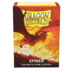 DRAGON SHIELD - SLEEVES STANDARD SIZE MATTE DUAL (100) EMBER (copia)