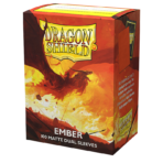DRAGON SHIELD - SLEEVES STANDARD SIZE MATTE DUAL (100) EMBER (copia) - Imagen 2