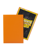 DRAGON SHIELD - SLEEVES JAPANESE SIZE MATTE DUAL (60) ORANGE - Imagen 2