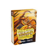 DRAGON SHIELD - SLEEVES JAPANESE SIZE MATTE DUAL (60) ORANGE