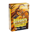 DRAGON SHIELD - SLEEVES JAPANESE SIZE MATTE DUAL (60) ORANGE