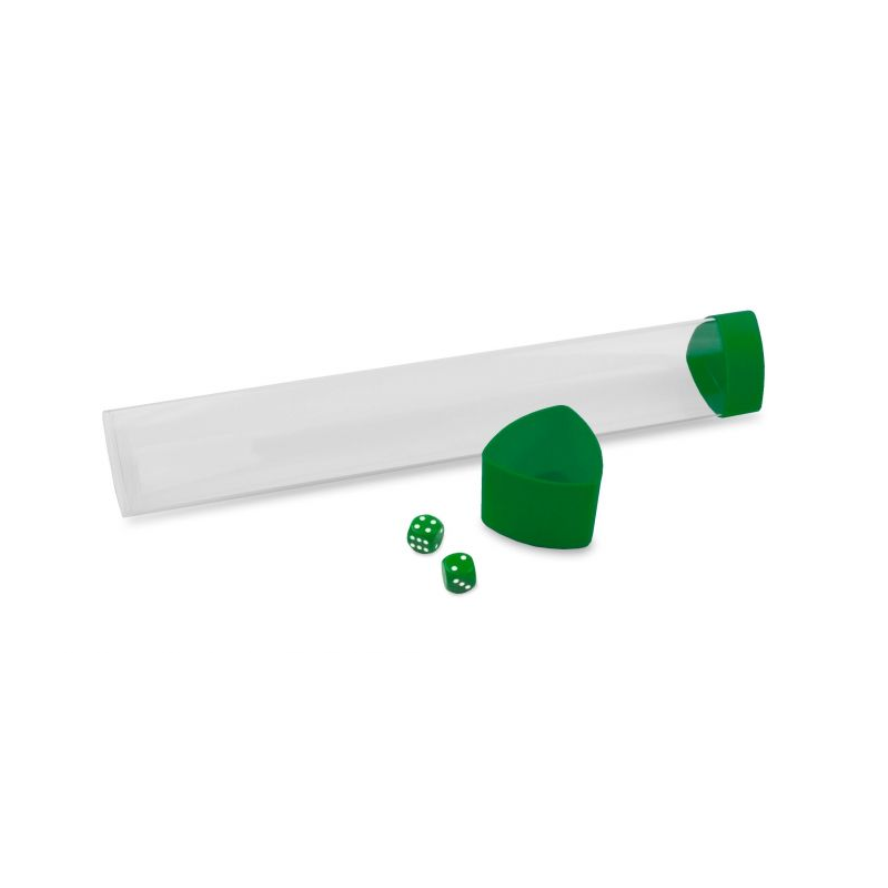 PLAYMAT TUBE WITH DICE HOLDER GREEN