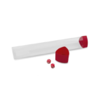 PLAYMAT TUBE WITH DICE HOLDER RED ..