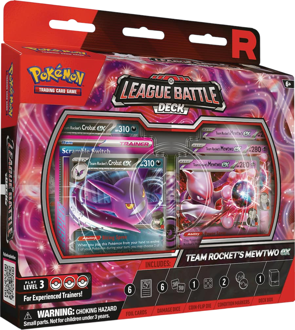 League Battle Deck Pokemon: Team Rocket's Mewtwo EX